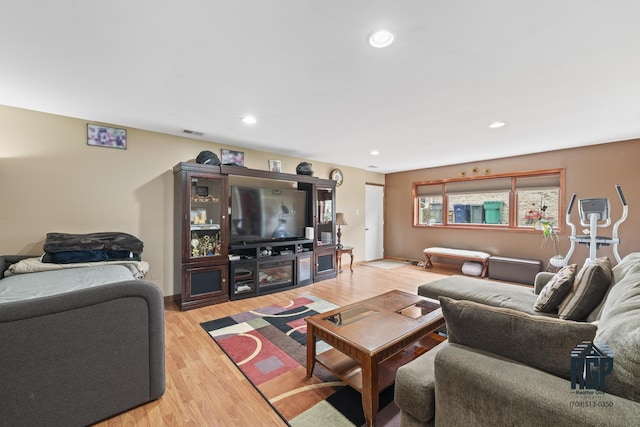 8825 Abbey Ln, Orland Park, IL 60462 - living area with light wood finished floors and recessed lighting
