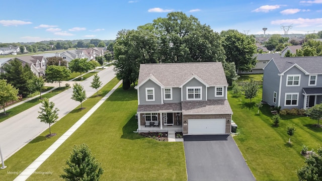 26065 S White Oak Trl, Channahon, IL 60410 - aerial perspective of suburban area