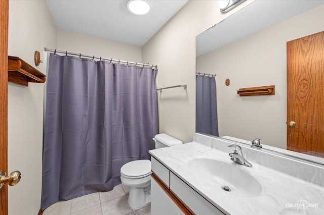 1348 Amaranth Dr, Naperville, IL 60564 - full bathroom with vanity, tile patterned flooring, and curtained shower