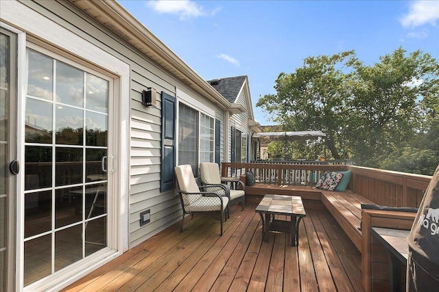 2447 Saddle Ridge Dr, Joliet, IL 60432 - view of wooden terrace