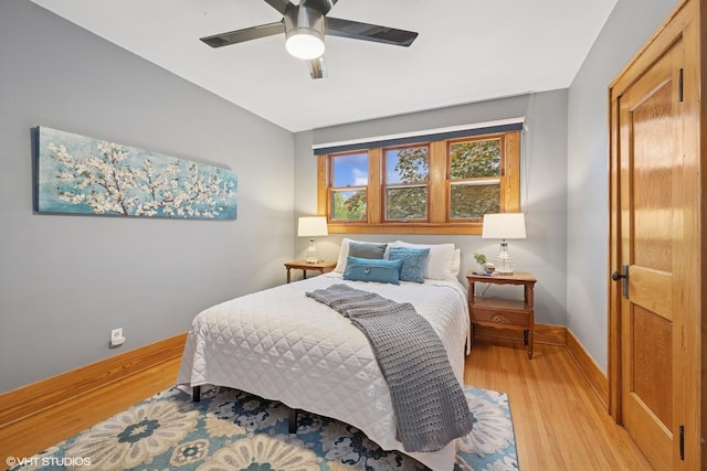 128 Coolidge Ave, Barrington, IL 60010 - bedroom featuring light wood-style flooring and ceiling fan