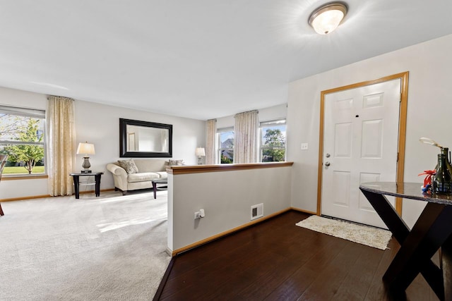 1018 Butterfield Cir E, Shorewood, IL 60404 - foyer with plenty of natural light and wood finished floors