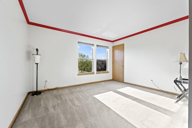 1018 Butterfield Cir E, Shorewood, IL 60404 - carpeted spare room with ornamental molding