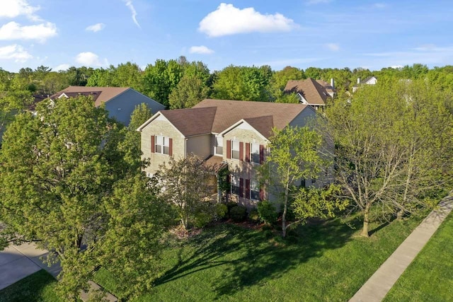 1018 Butterfield Cir E, Shorewood, IL 60404 - aerial view of property and surrounding area