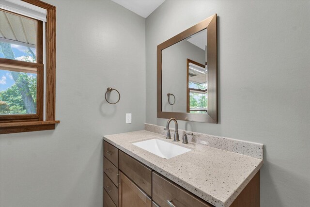 20 Park Dr, Villa Grove, IL 61956 - bathroom featuring vanity and plenty of natural light