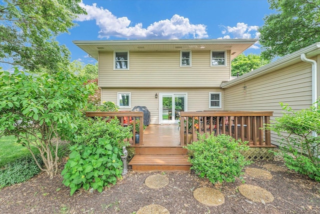 20 Park Dr, Villa Grove, IL 61956 - rear view of property featuring a deck