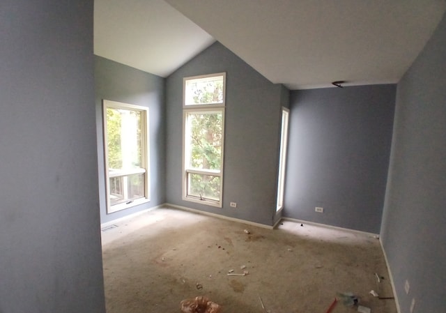 540 Homan Ave, Park Forest, IL 60466 - additional living space featuring baseboards and lofted ceiling