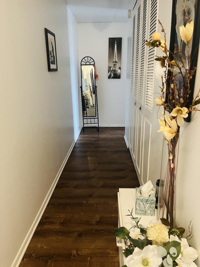 225 S Rohlwing Rd Unit 618, Palatine, IL 60074 - corridor with wood finished floors and baseboards