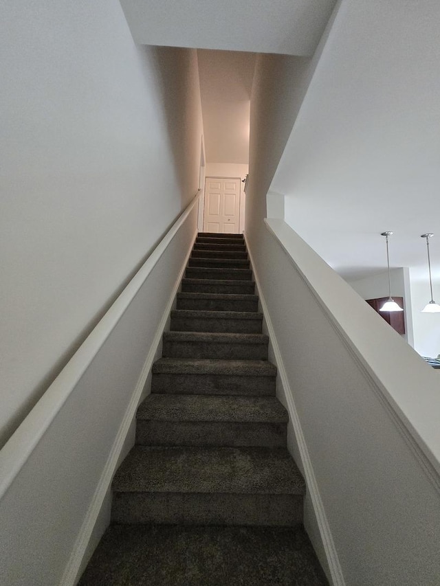 8501 Sawyer Ct, Joliet, IL 60431 - staircase with carpet flooring