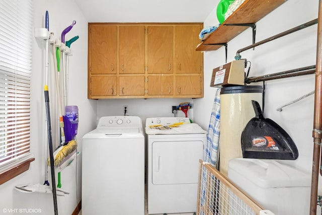 43W888 Hughes Rd, Elburn, IL 60119 - laundry room with washing machine and clothes dryer and cabinet space