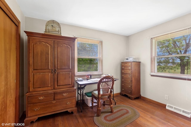 43W888 Hughes Rd, Elburn, IL 60119 - office featuring healthy amount of natural light and dark wood-type flooring