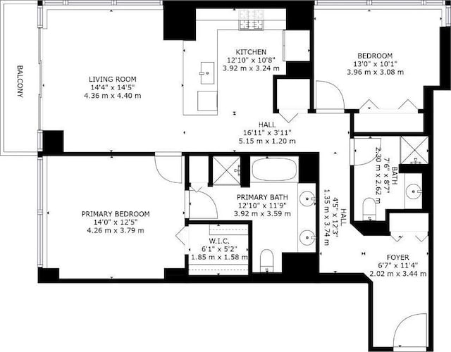 1600 S Prairie Ave Unit 1507, Chicago, IL 60616 - view of floor plan / room layout