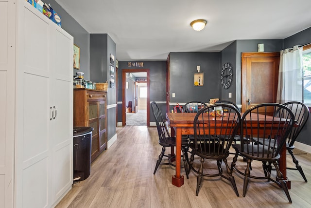 2070 County Road 2400, Thomasboro, IL 61878 - dining area with light wood-style floors and baseboards