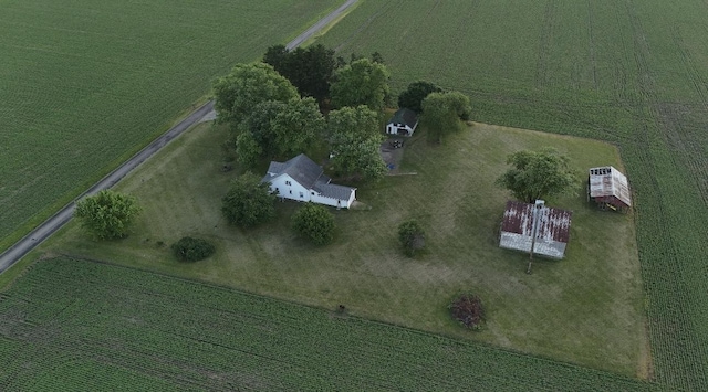 2070 County Road 2400, Thomasboro, IL 61878 - aerial view of property and surrounding area with rural landscape