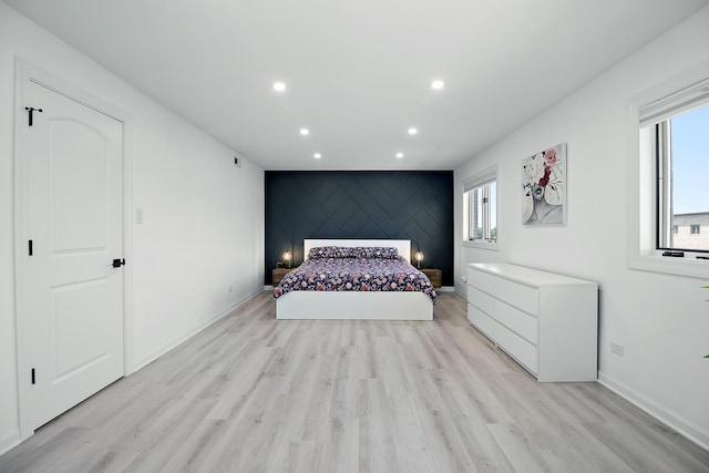 15705 Lake Hills Ct Unit 2N, Orland Park, IL 60462 - bedroom featuring light wood-type flooring and recessed lighting