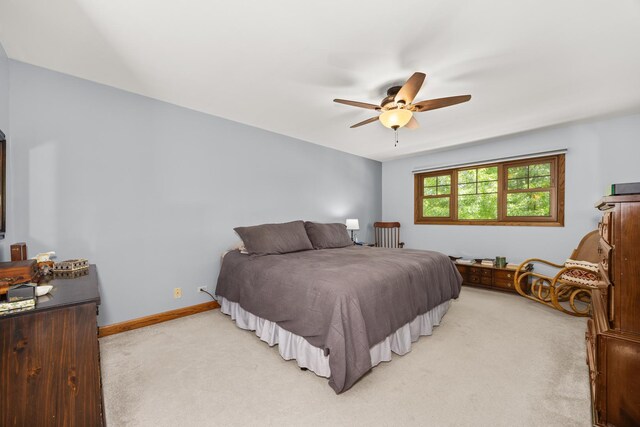 13542 S Erin Dr, Homer Glen, IL 60491 - bedroom with light carpet and ceiling fan