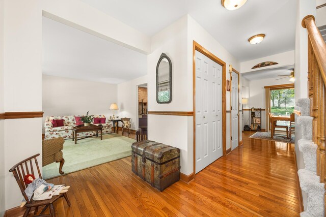 13542 S Erin Dr, Homer Glen, IL 60491 - hallway featuring hardwood / wood-style flooring