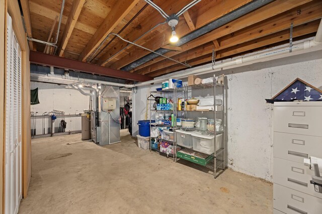 13542 S Erin Dr, Homer Glen, IL 60491 - unfinished below grade area featuring heating unit
