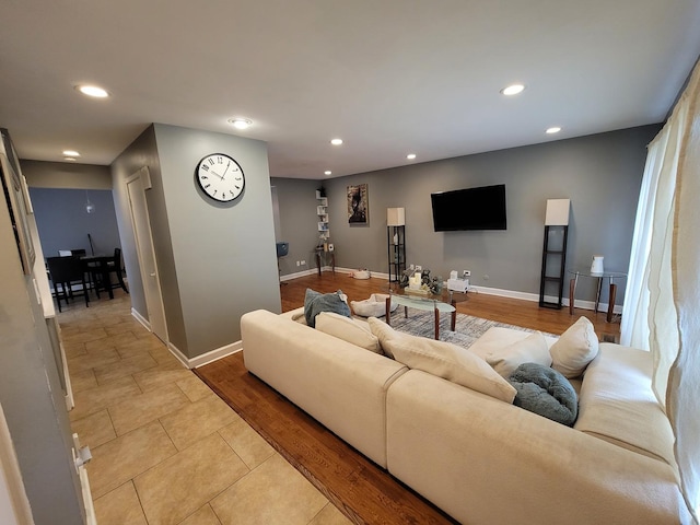 310 Partridge Ln, Wheeling, IL 60090 - living room with recessed lighting and baseboards
