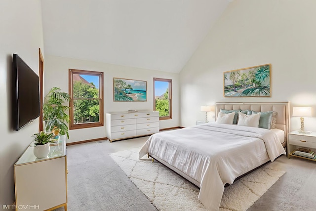 3175 Wild Meadow Ln, Aurora, IL 60504 - carpeted bedroom with multiple windows and high vaulted ceiling