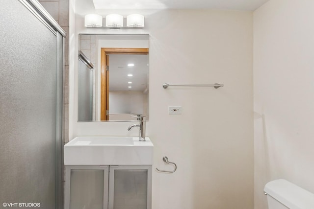 3175 Wild Meadow Ln, Aurora, IL 60504 - full bath featuring vanity and an enclosed shower