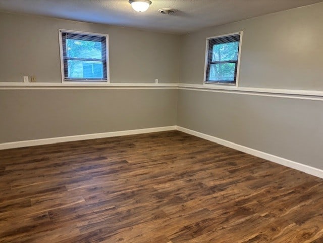 1038 Ruth Crane Dr, Rantoul, IL 61866 - spare room with healthy amount of natural light and dark wood-style floors