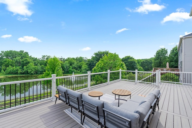 17857 Wilker Dr, Lockport, IL 60441 - deck featuring a water view