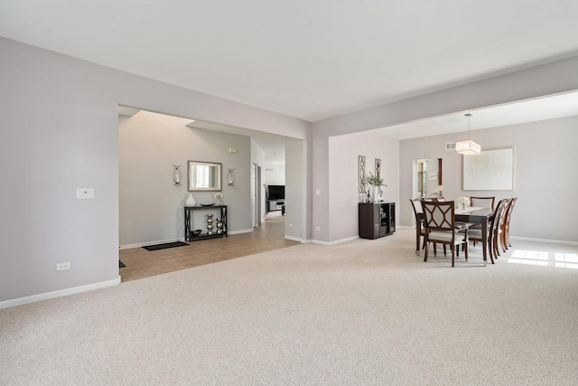 17857 Wilker Dr, Lockport, IL 60441 - dining space with light carpet and baseboards