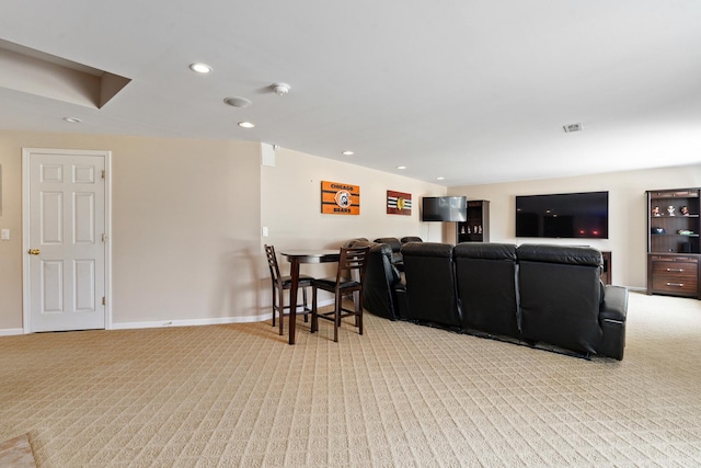 17857 Wilker Dr, Lockport, IL 60441 - living area with carpet and recessed lighting