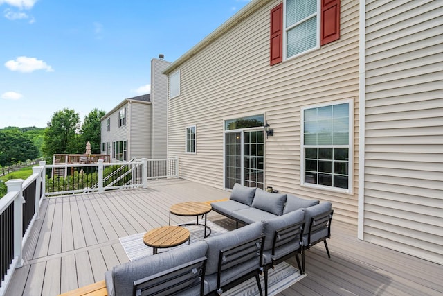 17857 Wilker Dr, Lockport, IL 60441 - deck featuring an outdoor hangout area