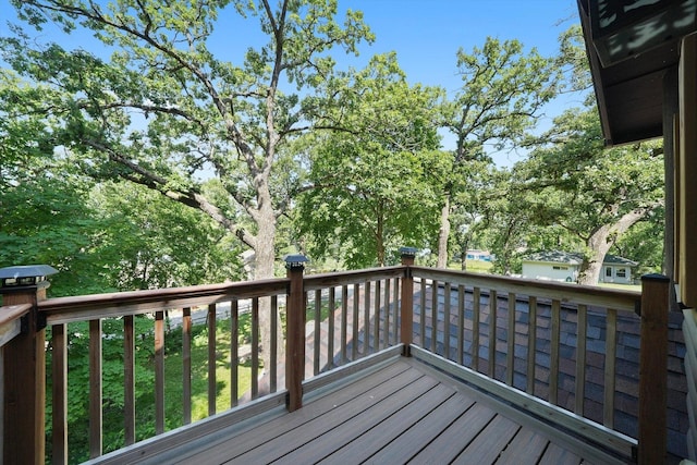 3720 E Lake Shore Dr, Wonder Lake, IL 60097 - view of wooden deck