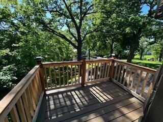 3720 E Lake Shore Dr, Wonder Lake, IL 60097 - view of wooden terrace