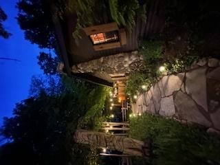 3720 E Lake Shore Dr, Wonder Lake, IL 60097 - view of yard at night