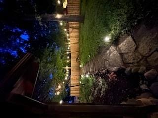 3720 E Lake Shore Dr, Wonder Lake, IL 60097 - view of yard at night
