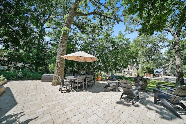 3720 E Lake Shore Dr, Wonder Lake, IL 60097 - view of patio / terrace featuring outdoor dining area
