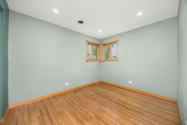 1649 Larry Ln, Glendale Heights, IL 60139 - spare room with light wood-style floors and recessed lighting