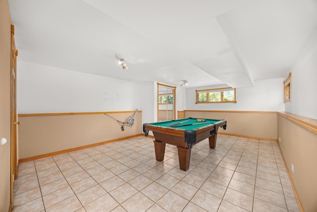 1649 Larry Ln, Glendale Heights, IL 60139 - playroom with billiards table and light tile patterned floors