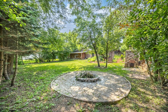 1649 Larry Ln, Glendale Heights, IL 60139 - view of green lawn featuring stairway