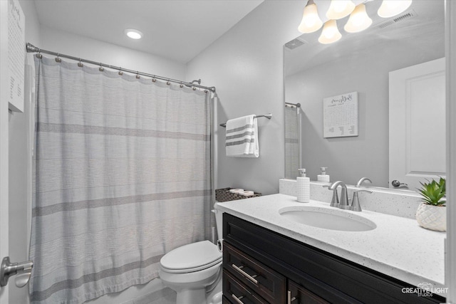229 Lakeshore Dr, Oswego, IL 60543 - full bathroom with vanity and toilet