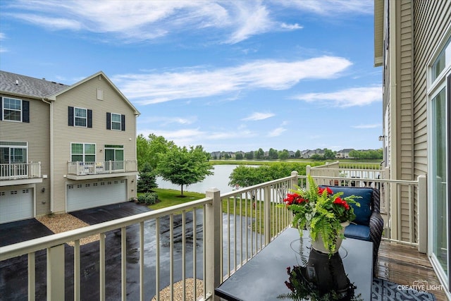 229 Lakeshore Dr, Oswego, IL 60543 - balcony with a water view