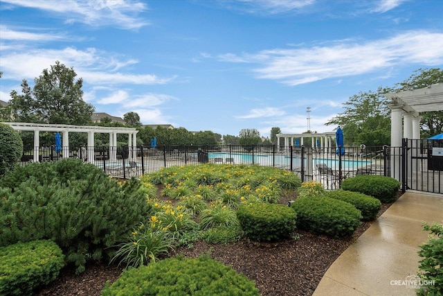 229 Lakeshore Dr, Oswego, IL 60543 - community pool with a pergola