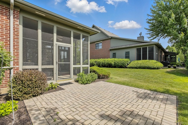 21730 Higley Ln, Frankfort, IL 60423 - view of patio with a sunroom
