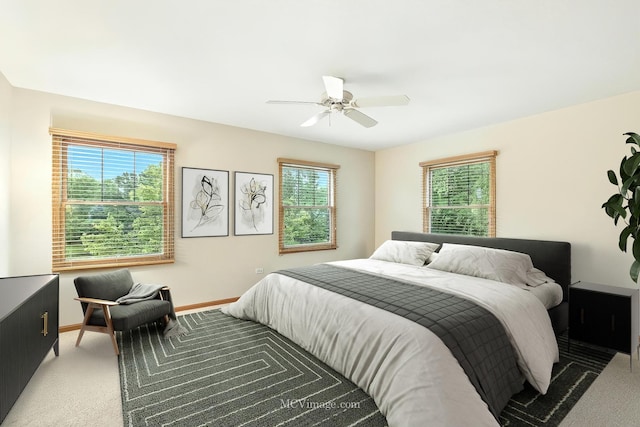 21730 Higley Ln, Frankfort, IL 60423 - carpeted bedroom with baseboards and a ceiling fan