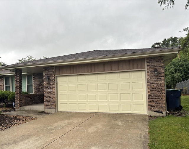 744 Academy Ave, Matteson, IL 60443 - view of front of home with brick siding, concrete driveway, and a garage