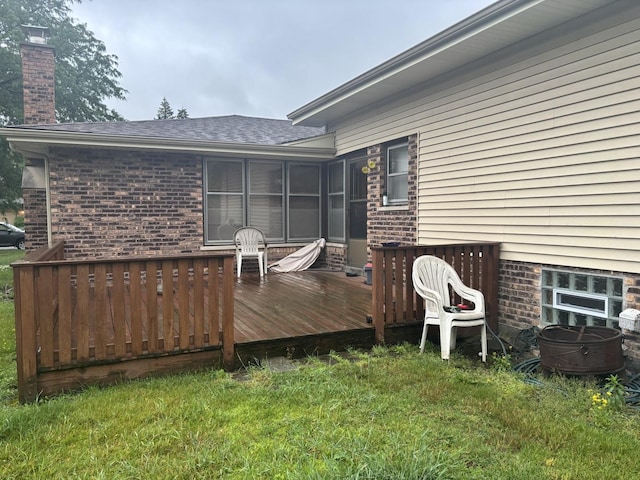 744 Academy Ave, Matteson, IL 60443 - deck with a yard