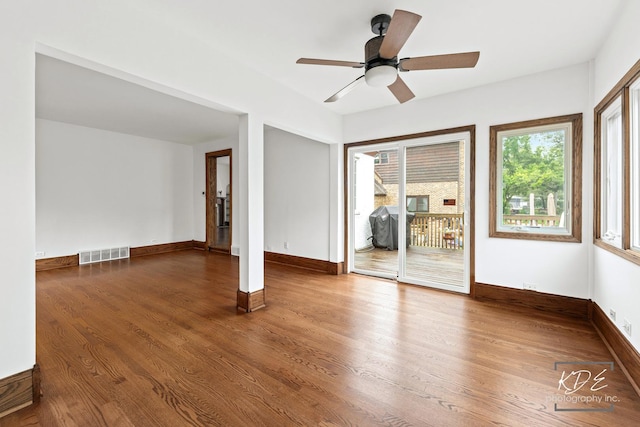 330 S Maple St, Itasca, IL 60143 - unfurnished room featuring wood finished floors and ceiling fan