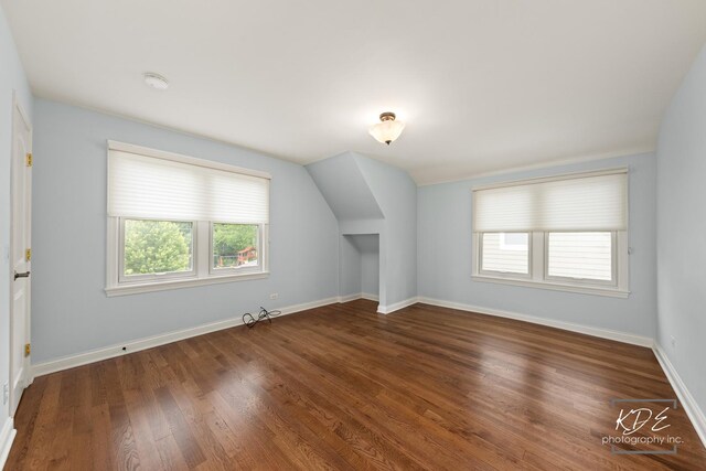 330 S Maple St, Itasca, IL 60143 - additional living space with healthy amount of natural light, wood finished floors, and lofted ceiling