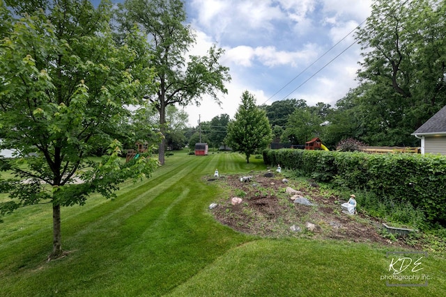 330 S Maple St, Itasca, IL 60143 - view of green lawn with view of wooded area