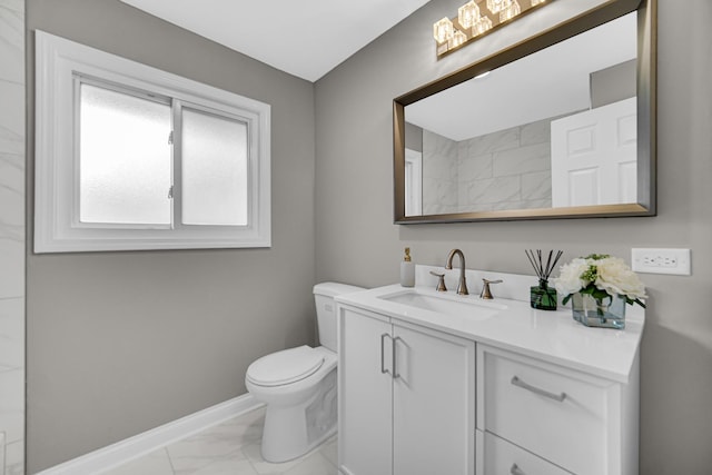 3115 172nd St, Hazel Crest, IL 60429 - bathroom featuring marble look tiles and vanity