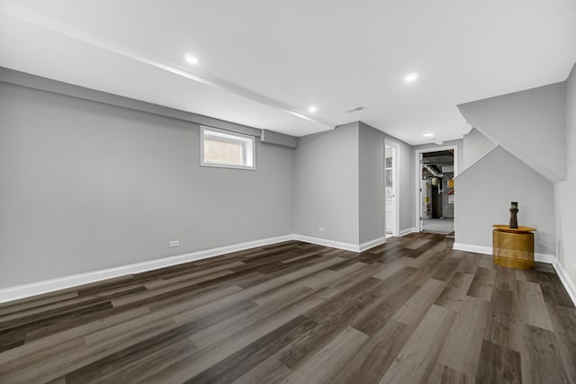 3115 172nd St, Hazel Crest, IL 60429 - basement with dark wood-style flooring and recessed lighting